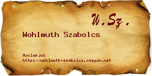 Wohlmuth Szabolcs névjegykártya